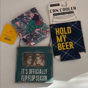 Welcome summer ! Can Coolers Picture Frame Set